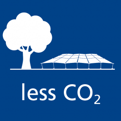 less CO2